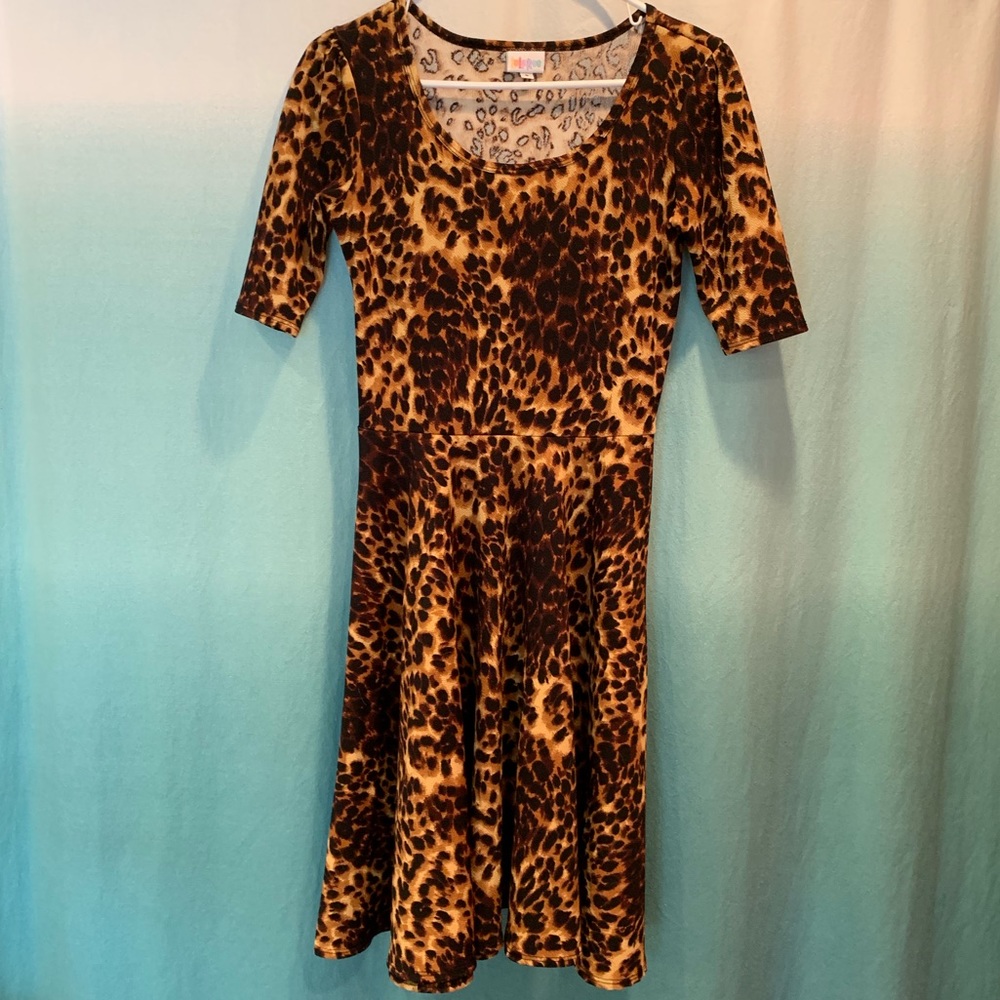 LuLaRoe Nicole Leopard print Dress